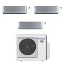 Climatiseur tri split Etherea CU-3Z68TBE, Tailles 20 + 25 + 50 Gris Argenté R32