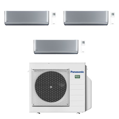 Climatiseur tri split Etherea CU-3Z68TBE, Tailles 20 + 20 + 20 Gris Argenté R32 Climatiseur tri split Etherea CU-3Z68TBE, Tailles 20 + 20 + 20 Gris Argenté R32