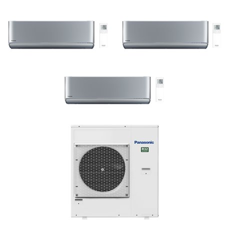 Climatiseur tri split Etherea CU-4Z80TBE, Tailles 20 + 25 + 50 Gris Argenté R32