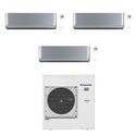 Climatiseur tri split Etherea CU-4Z80TBE, Tailles 20 + 35 + 35 Gris Argenté R32