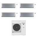 Climatiseur quadri split Etherea CU-4Z80TBE, Tailles 20 + 25 + 25 + 35 Gris Argenté R32