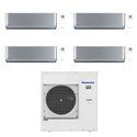 Climatiseur quadri split Etherea CU-5Z90TBE, Tailles 20 + 20 + 20 + 25 Gris Argenté R32