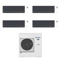 Climatiseur quadri split Etherea CU-4Z80TBE, Tailles 20 + 20 + 25 + 35 Graphite R32