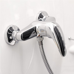 Cabine de douche Kineprime 100x80 cm niche Mécanique Porte pivotante Receveur 18 cm Verre transparent