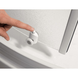 Cabine de douche Kineprime R90 Thermostatique Portes coulissantes Receveur 9 cm 90x90 cm