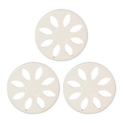 Lot de 3 Obturateurs Grille plastique fixe Bio Design