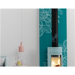 Habillage ventilé Design'Up Déco H 750 mm Bucolique Ø 80 mm
