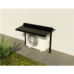 Cache climatisation Outsteel Cap autoportante noir mat