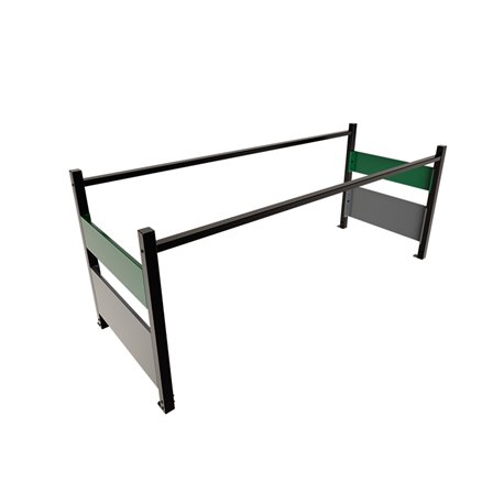 Protection autoportante Outsteel Colors - L gris anthracite et vert mousse