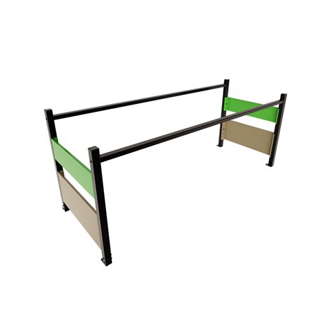 Protection autoportante Outsteel Colors - L vert mai et gris olive