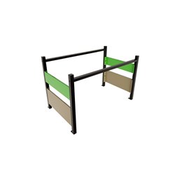 Protection autoportante Outsteel Colors - S vert mai et gris olive