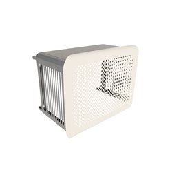 Base murale Outsteel Bubbles - S blanc crème et gris anthracite