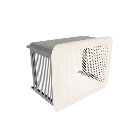Base murale Outsteel Bubbles - S blanc crème et gris anthracite