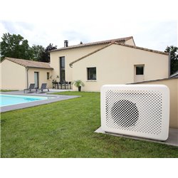 Cache climatisation complet Outsteel Bubbles - L blanc crème