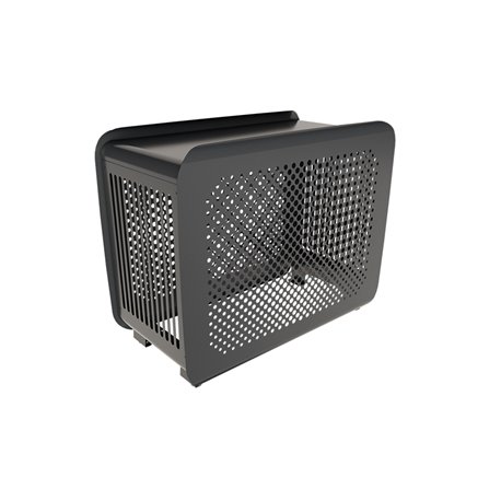 Cache climatisation complet Outsteel Bubbles - L gris anthracite