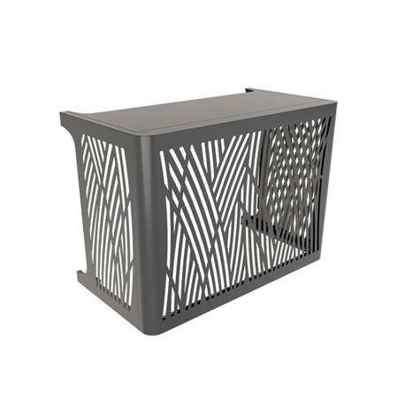 Cache climatisation Outsteel Brousse - M gris anthracite Cache climatisation Outsteel Brousse - M gris anthracite