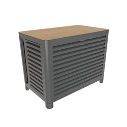 Cache climatisation complet Outsteel Venitian - M gris anthracite