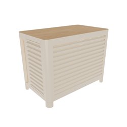 Cache climatisation complet Outsteel Venitian - M blanc crème