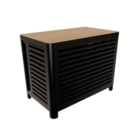 Cache climatisation complet Outsteel Venitian - M noir profond