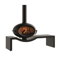 Poêle à bois Brio P648124 7 kWatts noir