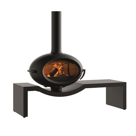 Poêle à bois Brio P648124 7 kWatts noir