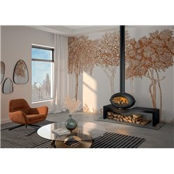 Poêle à bois Brio P648124 7 kWatts noir