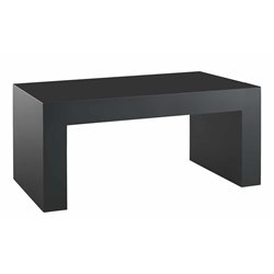 Petit banc poêle à bois Preston P696131 100x45x55 cm noir