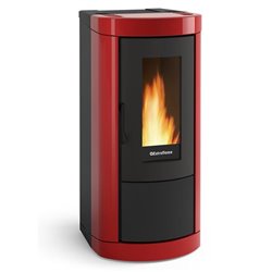 Poêle à granulés Mietta Evo MIETTAEVOBORDEAUX 8 kWatts Rouge