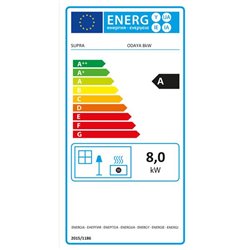 Poêle à granulés Odaya ODAYA8NOIR 8 kWatts Noir