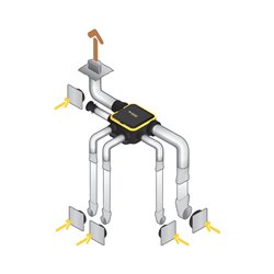 VMC Simple Flux EasyHOME AutoSENS COMPACT Kit avec ColorLINE