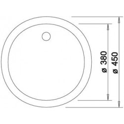 Evier Blancorondo Anthracite 511629