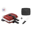 Gaufrier Super 2 Antiadhésif 39126 1000 Watts rouge