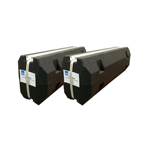Paire de supports de pose au sol avec rail en aluminium pour pompe à chaleur Altherma 3 H MT/HT
