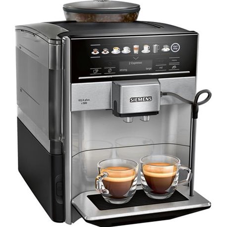 Expresso EQ 6 Plus S500 TE655203RW avec broyeur à grains inox brossé et noir