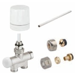 Kit monotube avec entraxe 50 mm 850326 Pour Sèche-serviettes eau chaude Blanc
