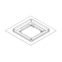 Entretoise de façade pour cassette 600x600 mm FFA
