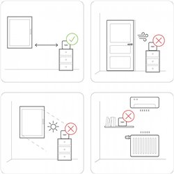 Support pour thermostat V3P-STAND-TX-ML à poser 