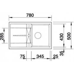 Evier Metra 45 S Manuel Tartufo 517347
