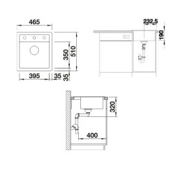 Evier Dalago 45 Blanc 517160