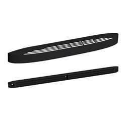 Entrée d'air autoréglable acoustique + grille façade 22 m3/h Noir