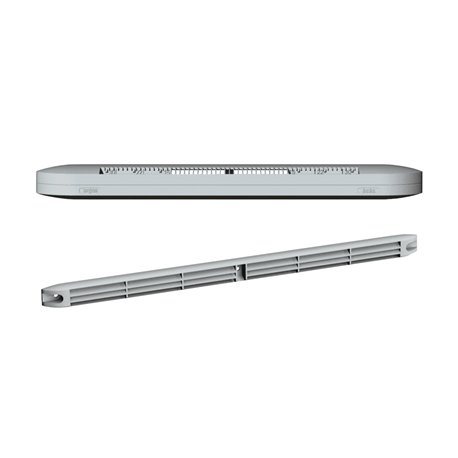 Entrée d'air + grille 22 m3/h Gris