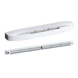 Entrée d'air autoréglable acoustique + rallonge + grille façade 45 m3/h Blanc