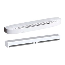 Entrée d'air autoréglable acoustique + rallonge + capuchon façade 45 m3/h Blanc