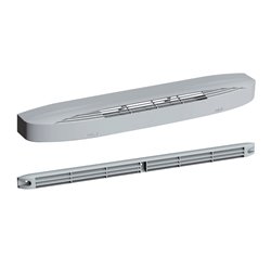 Entrée d'air autoréglable acoustique + rallonge + grille façade 30 m3/h Gris