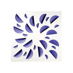 Diffuseur décoratif Avec plénum Bleu 675x675 mm