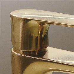 Mitigeur bain-douche monotrou Check or brossé, sans ensemble de douche