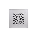 Diffuseur décoratif Avec plénum Noir 675x675 mm