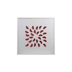Diffuseur décoratif Avec plénum Rouge 675x675 mm