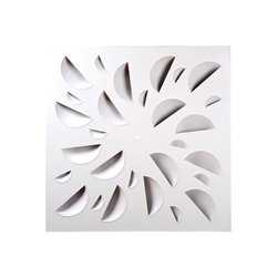 Diffuseur décoratif Avec plénum Blanc 600x600 mm