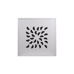 Diffuseur décoratif Avec plénum Noir 675x675 mm